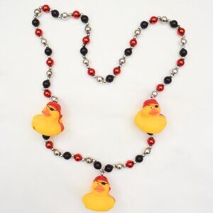 🐤 Rubber Duckie Pirate/Buccaneer -  Mardi Gras Parade - Gasparilla Necklace.